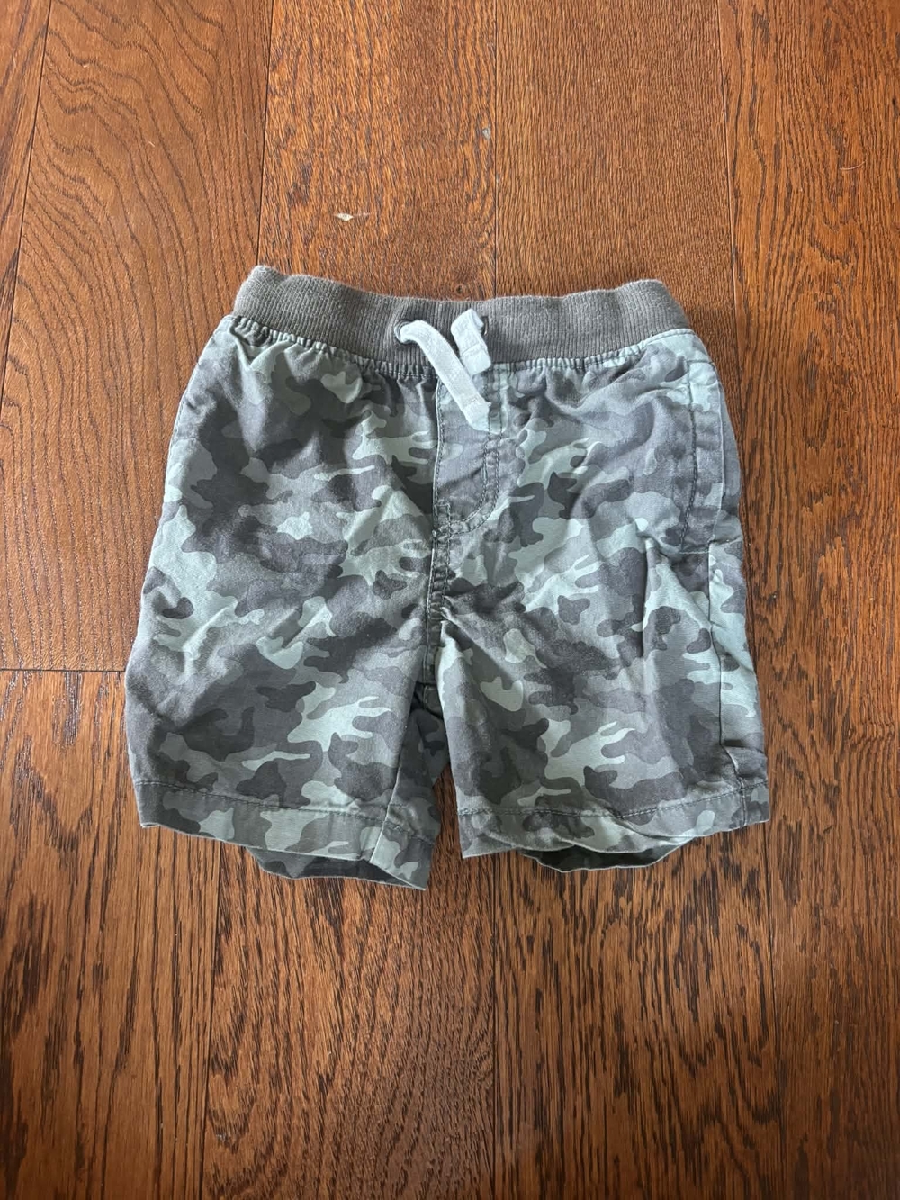 Cat & Jack Kids Camouflage Pull-On Shorts - Gray/Green